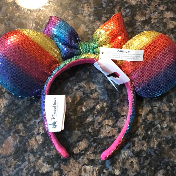 NWT Disney Parks Rainbow Ears Headband - Picture 6 of 6